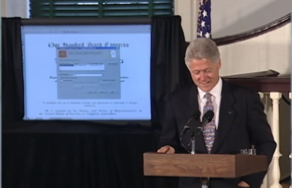 e-sign Act signed by Bill clinton